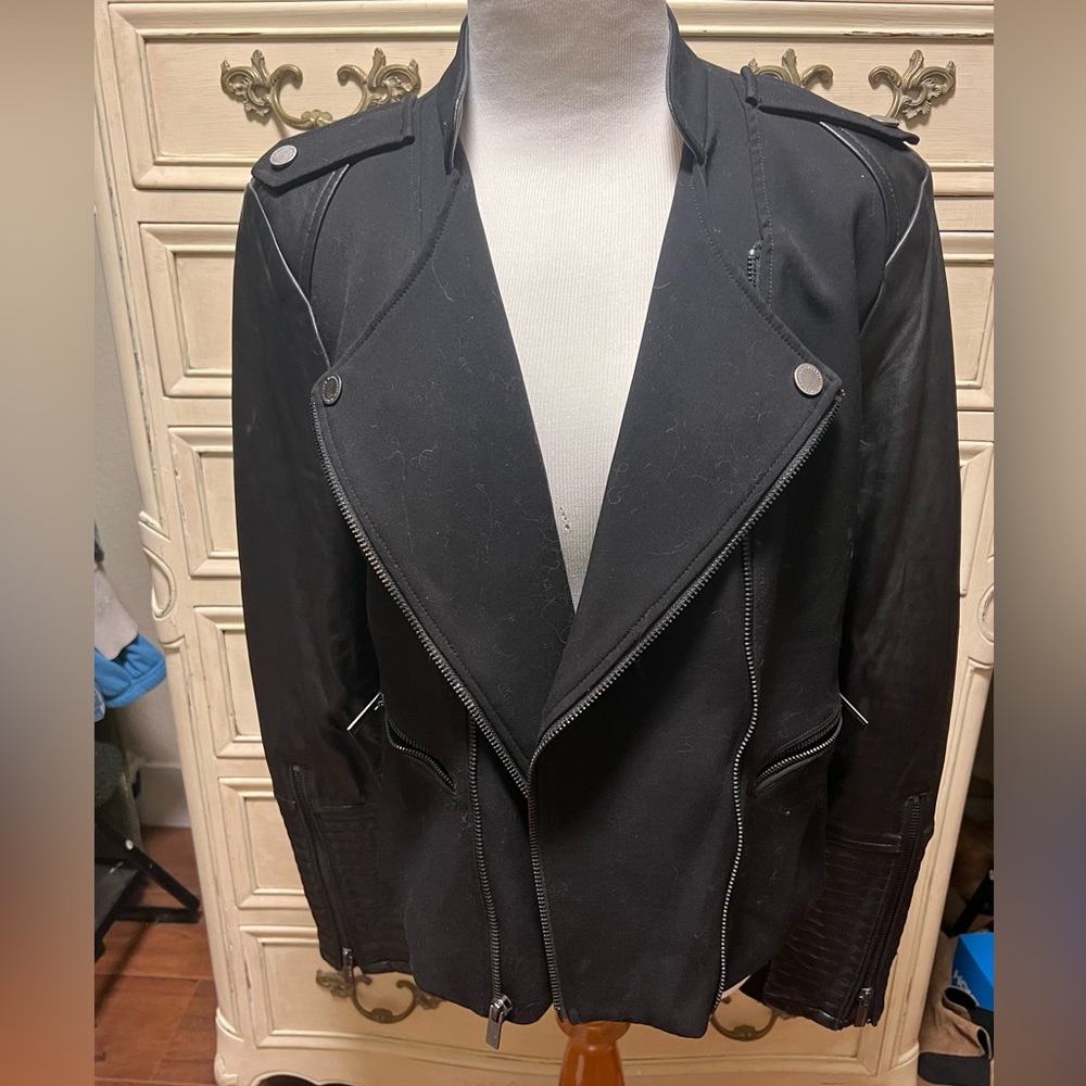 BCBG MaxAzria Leather / Suit Blazer
